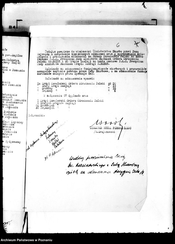 Obraz 10 z jednostki "Doręczenia odznaczeń /m.in. wykazy odznaczonych/"