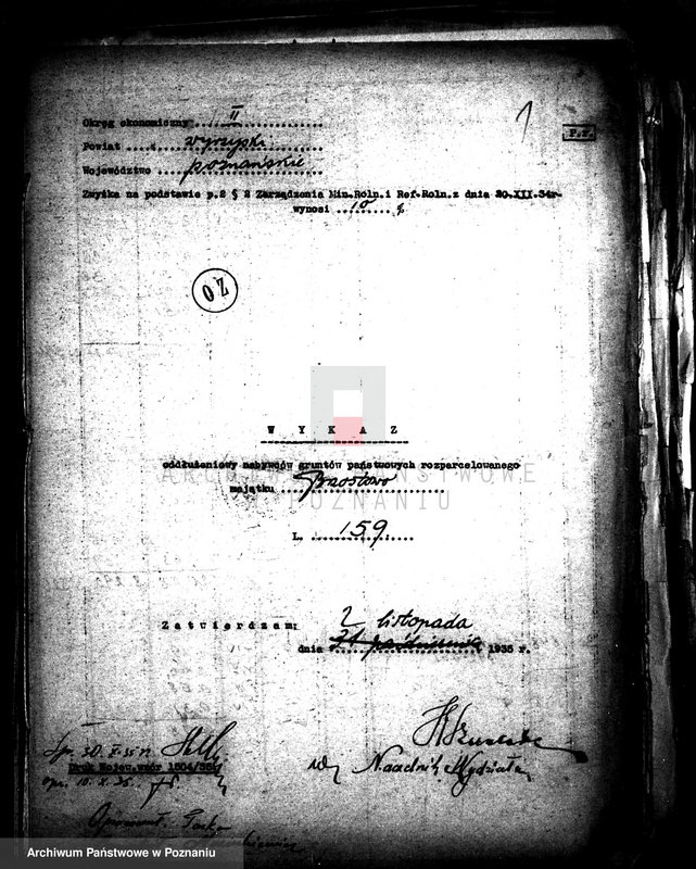 Obraz 5 z jednostki "/Wykazy oddłużeniowe nabywców gruntów państwowych rozparcelowanych majątków z terenu powiatu wyrzyskiego"