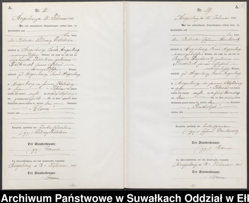 image.from.unit.number "Geburts-Neben-Register des Preussischen Standes-Amtes Angerburg Kreis Angerburg"