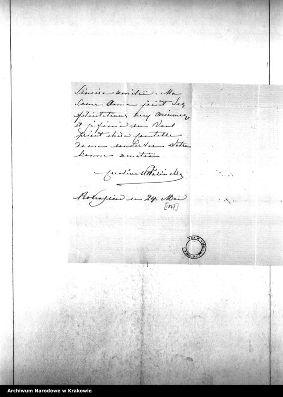 Obraz 16 z jednostki "Korespondencja Katarzyny Potockiej. Listy od: Krasińska Helena ~ Kwilecka Maria"