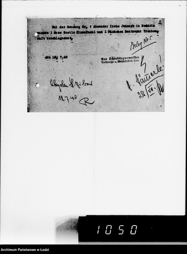 Obraz 6 z jednostki "Beschlagnahmen auf den Baluter Ring"