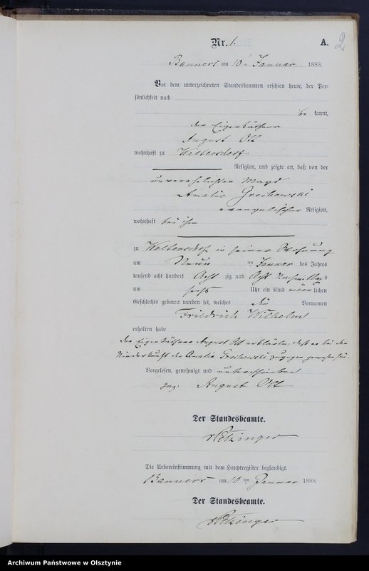 Obraz z jednostki "Geburts-Neben-Register Nr 1 - 46"