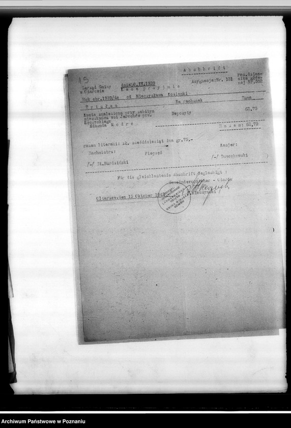 Obraz 20 z jednostki "Beurkundung des Sterbefalles des Landwirts Edmund Modro (Ogrodzona, powiat łęczycki)"