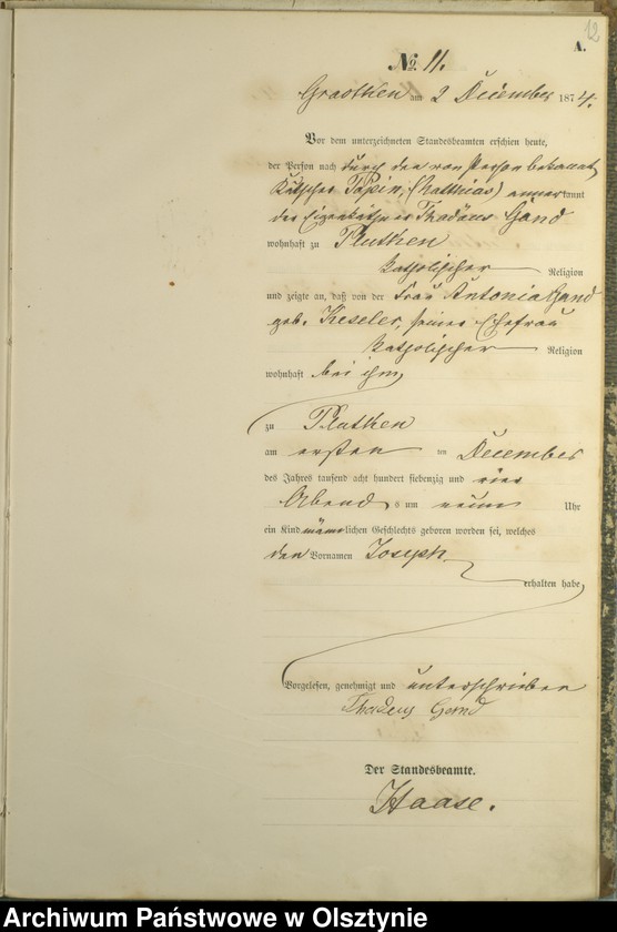 image.from.unit.number "Haupt-Geburts-Register Nr 1 - 19"