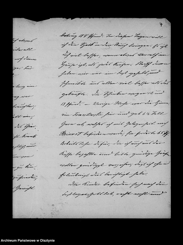 image.from.unit.number "/Monatsberichte der Waisenmutter Louise Lamprecht üer das Mädchenwaisenhaus in der Vorstadt Drengfurth an Anna Gfin Lehndorff geb Gfin Hahn/"