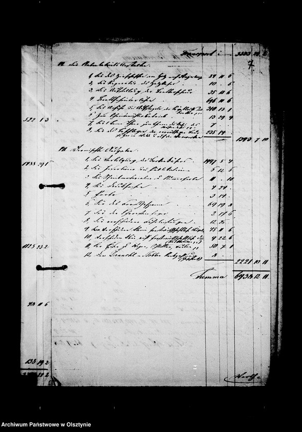 image.from.unit.number "/Fragmente von General-, Jahres- u. Monatsabschlussrechnungen u. Nachweisungen der Lehndorf- Steinortschen Forstverwaltung/"