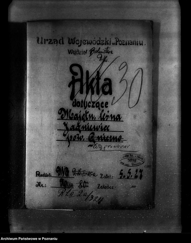 image.from.unit.number "Majętność leśna Jagniewice powiat wągrowiecki"