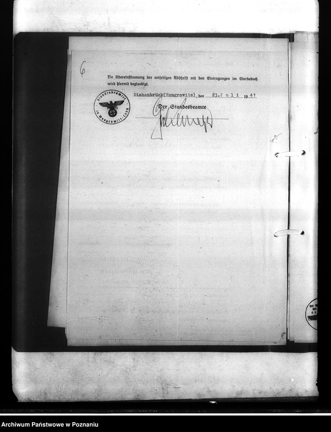 Obraz 11 z jednostki "Wykazy miejscowych Niemców, którzy zginęli w 1939 roku. Kreis Wongrowitz (Wągrowiec)"