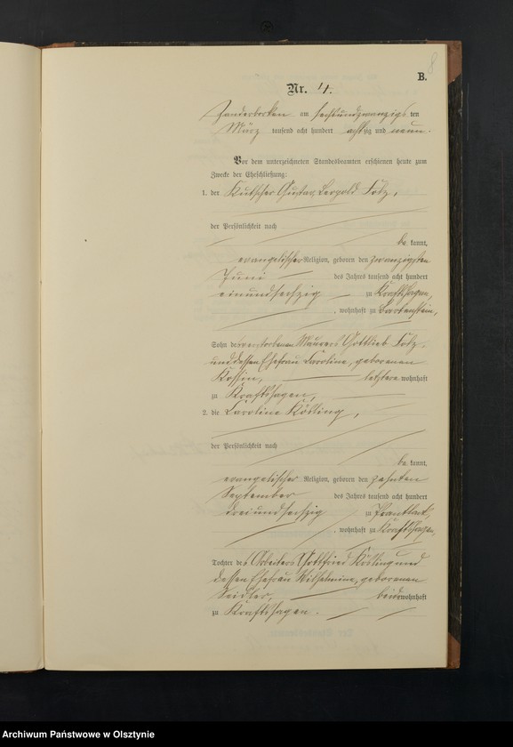 image.from.unit.number "Heiraths-Neben-Register Nr 1 - 16"