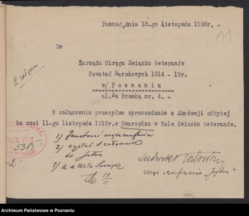 Obraz 17 z jednostki "Swarzędz, powiat Poznań - akta koła."