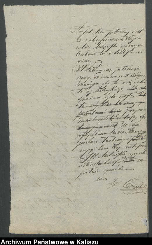 Obraz 16 z kolekcji "Dary Teatru Amatorskiego w Kaliszu na rzecz kaliskiego szpitala w latach 1819-1822111"