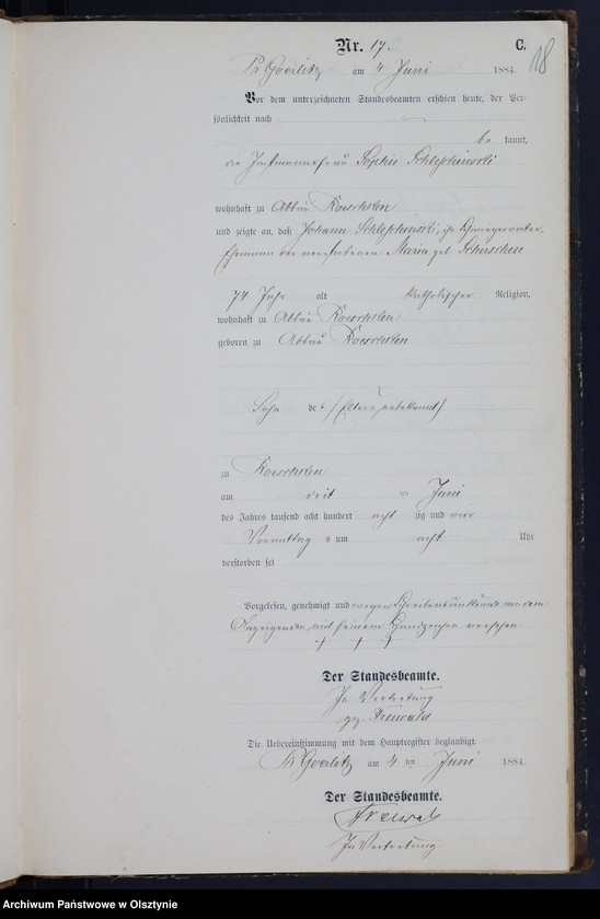image.from.unit.number "Sterbe-Neben-Register Nr 1 - 42"