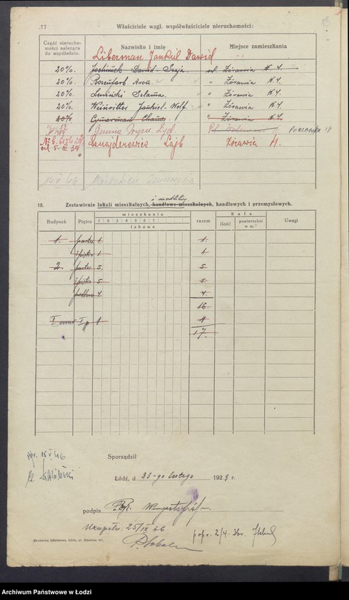 image.from.unit.number "Księga inwentarzowa nieruchomości m. Łodzi ul. Żurawia"