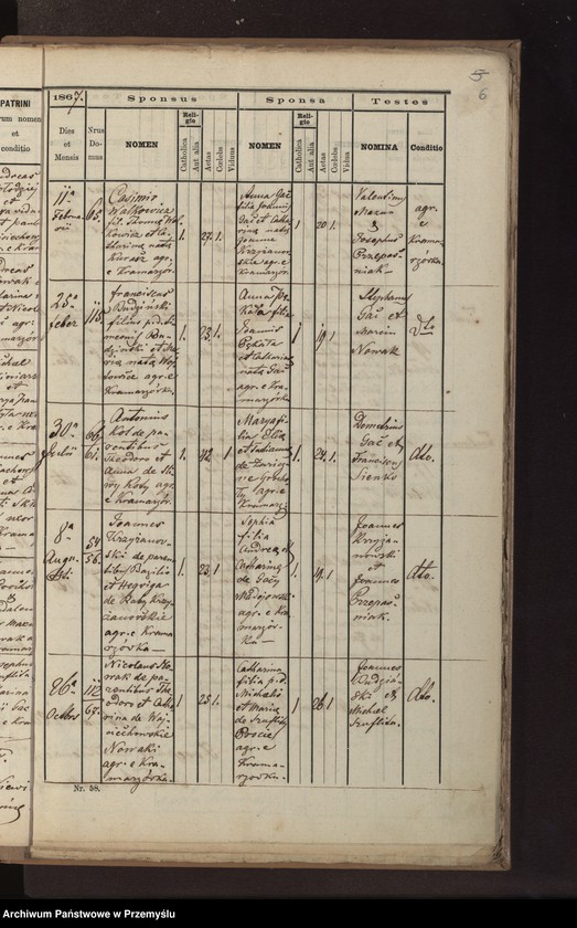 Obraz 9 z jednostki "[Kopie ksiąg metrykalnych parafii Kramarzówka (dekanat Pruchnik) za lata 1867-1878]"