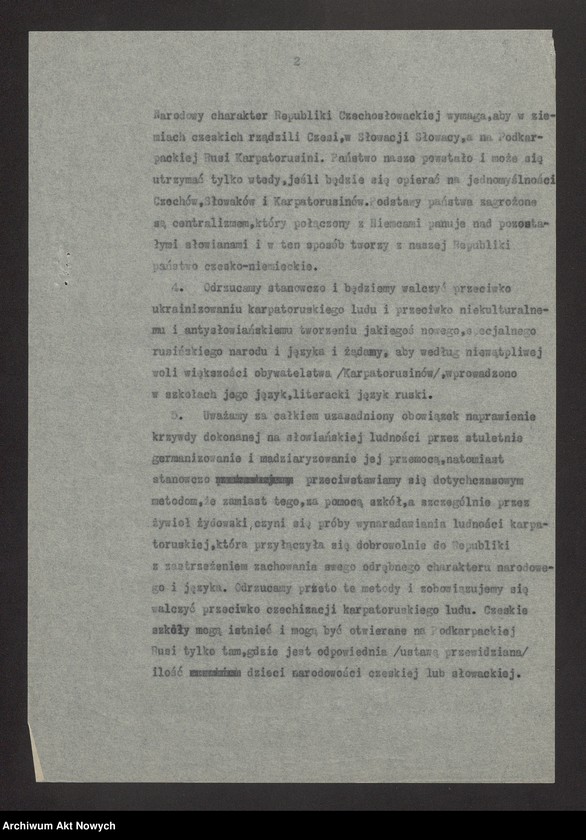 image.from.unit "Ruch narodowościowy i separatystyczny słowacki i ukraiński. Umowa o współpracy między Narodo­wą Ligą i Ruską Narodową Partią Aut ono mi styczną (tekst umowy)"