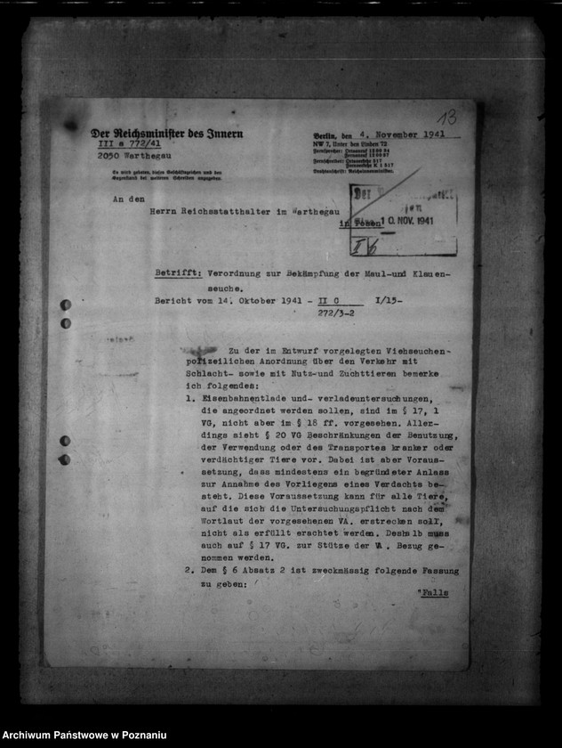 Obraz 17 z jednostki "Bekämpfung der Tierseuchen"