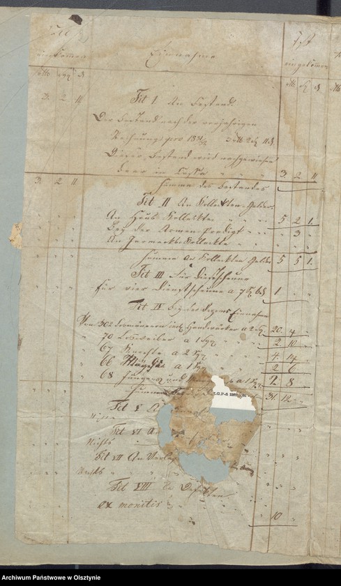 image.from.unit.number "Armen Cassen Rechnung der Widminnschen Kirche"