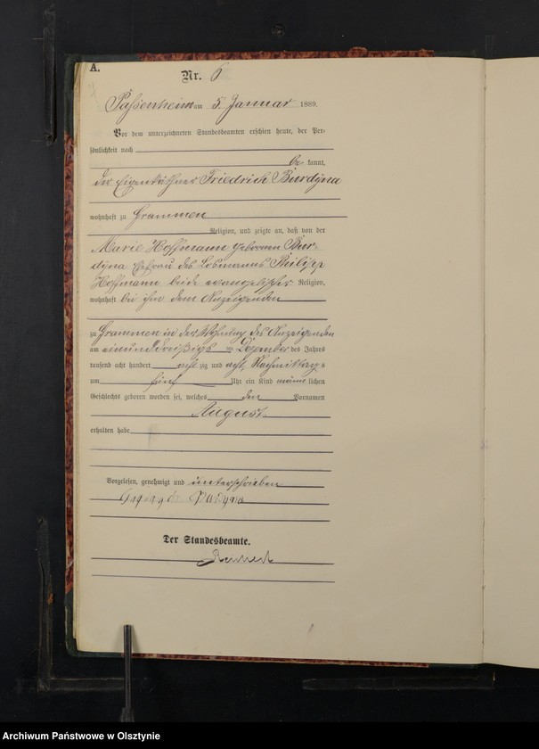 image.from.unit.number "Geburts-Haupt-Register Nr 1 - 260"