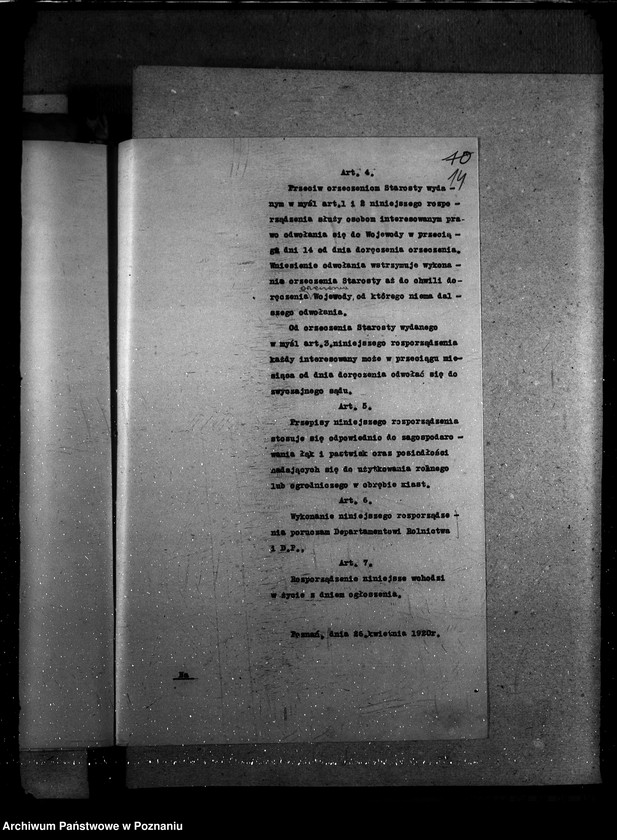 image.from.unit.number "Sprawy ogólno - administracyjne Zabezpieczenie uprawy rolnej"