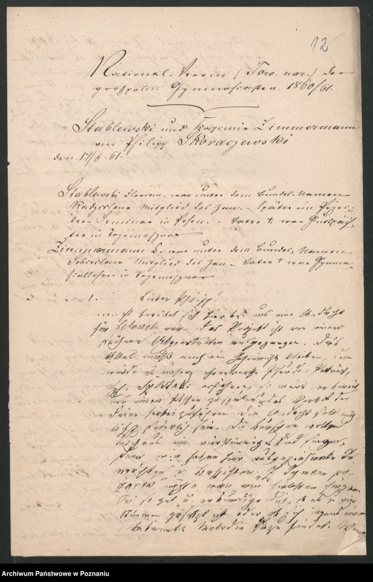 Obraz 17 z jednostki "A. betr. die Familie von Stablewski"