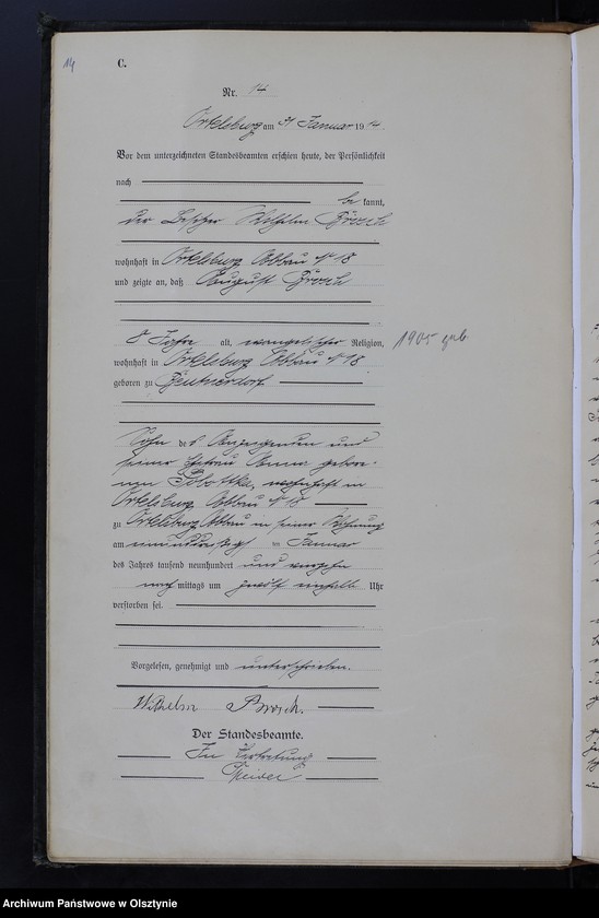 image.from.unit.number "Sterbe-Haupt-Register Nr 1 - 200"