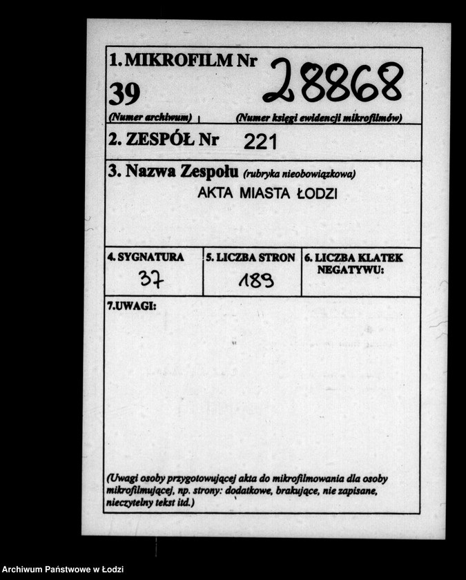 Obraz 2 z jednostki "Akta Urzędu Starszych Zgromadzenia Kupieckiego w Mieście Łodzi tyczące się kwalifikowania i zapisywania kupców"