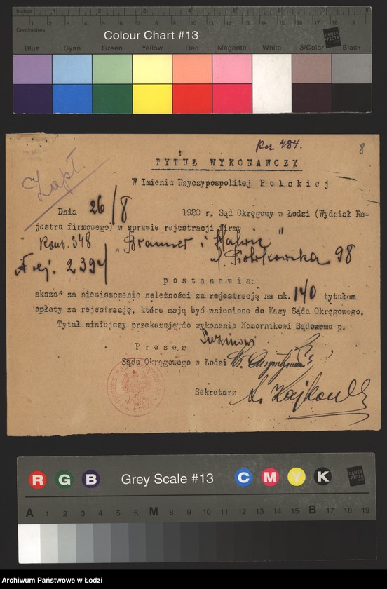 Obraz 10 z jednostki "Lejb Brauner, Ludwik Halwie- sprzedaż towarów łokciowych"