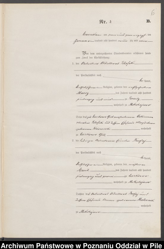 Obraz 9 z jednostki "Księga małżeństw"