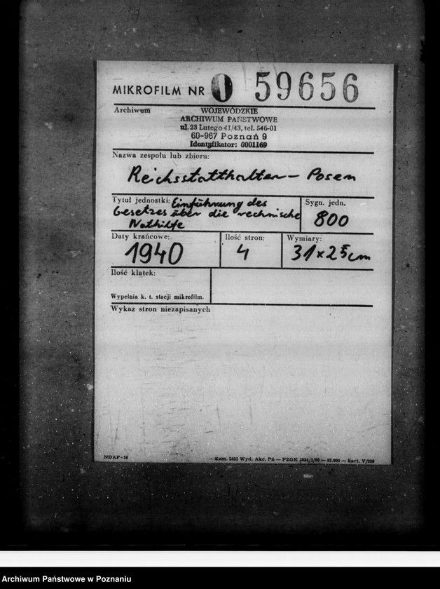 Obraz 2 z jednostki "Einführung des Gesetzes über die rechnische Nothilfe"