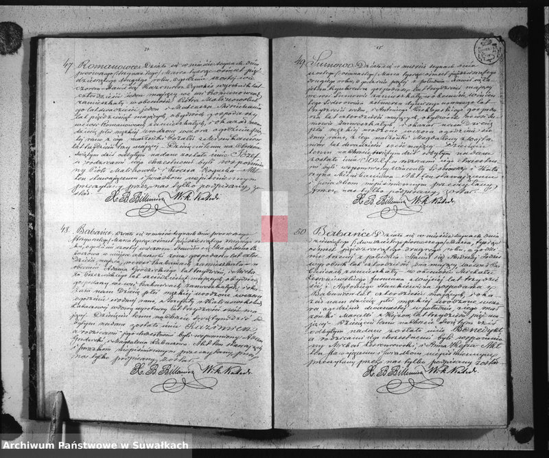 image.from.unit.number "Duplikat urodzonych, zaślubionych i umarłych parafii sejneńskiej z roku 1852"