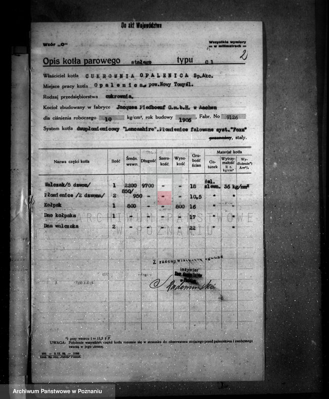 Obraz 6 z jednostki "Cukrownia Opalenica Spółka Akcyjna, nr woj. 1598"