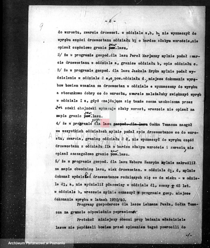 Obraz 13 z jednostki "/Różne sprawy leśne, protokóły badania gospodarki leśnej/"