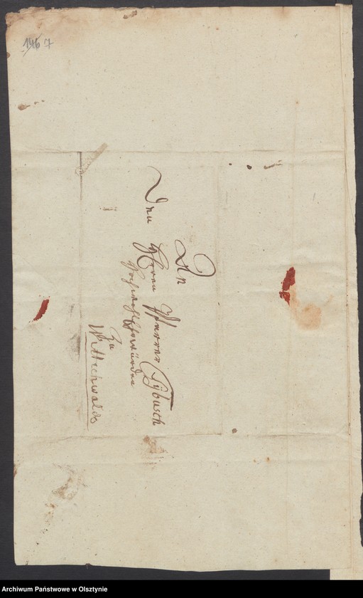 image.from.unit.number "Die Reparatur der Kirschsteindorfschen [Kiersztanowo] Organisten Wohnung"