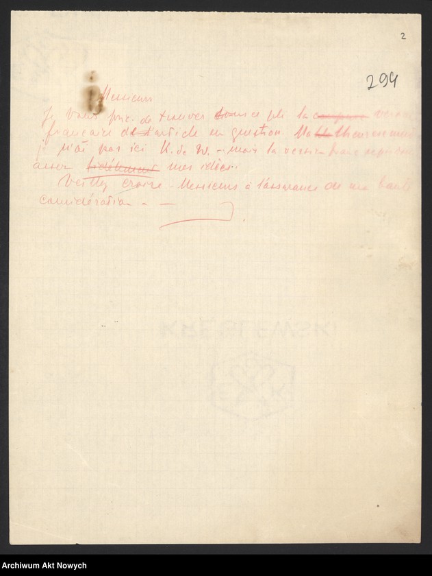 image.from.unit.number "Agence Littéraire Internationale - Paryż.  Przedruk artykułów Władysław Sikorskiego publikowanych w "Kurierze Warszawskim", m.in. o armii niemieckiej. Prośba o przygotowanie artykułu o stosunkach polsko-francuskich."