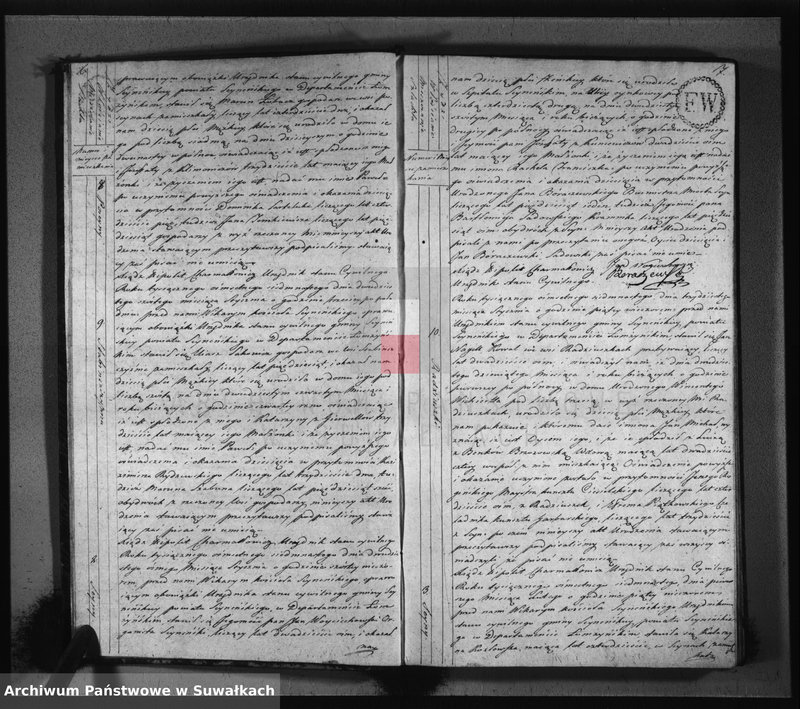 image.from.unit.number "Akta urodzonych stanu cywilnego gminy seyneńskiey od 1-go stycznia 1817 roku."