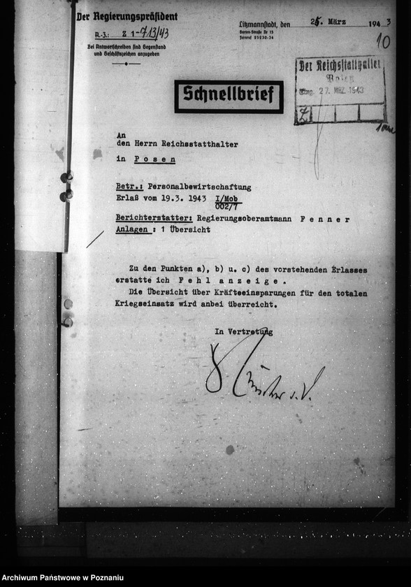 Obraz 14 z jednostki "Zwalnianie pracowników do prac związanych z gospodarką wojenną"