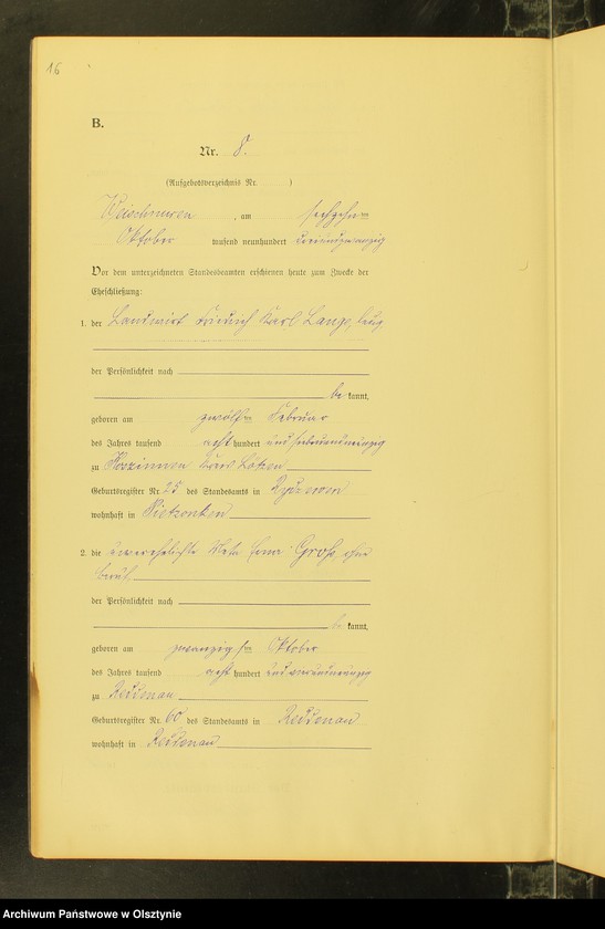 image.from.unit.number "Heiraths-Neben-Register Nr 1 - 10 [ Księga małżeństw - wtóropis ]"