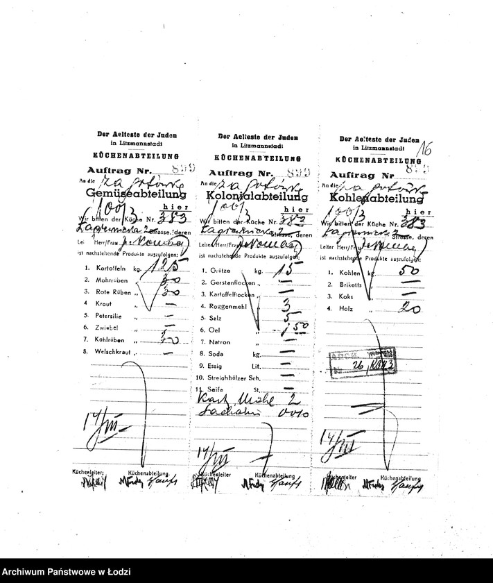 Obraz 19 z jednostki "[Kuchnia nr 383, ul. Łagiewnicka 2. Działalność kuchni]"