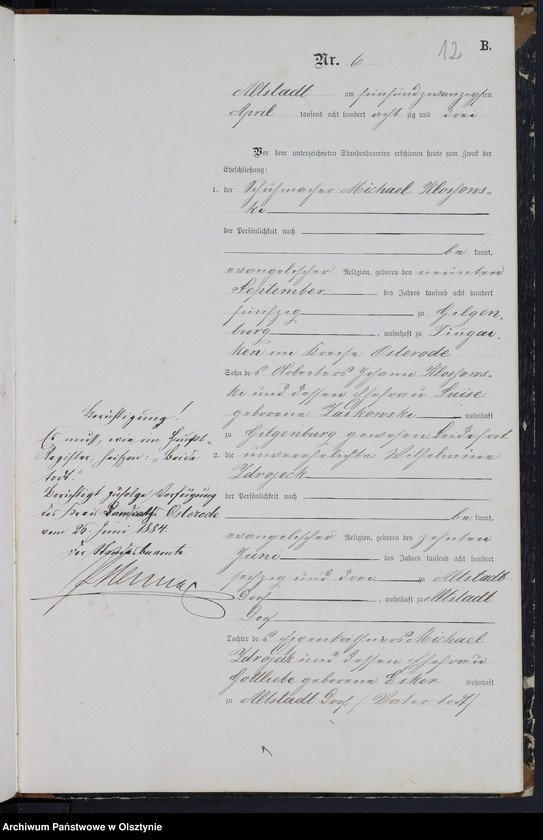 image.from.unit.number "Heiraths-Neben-Register Tom I,Nr 1 - 28"