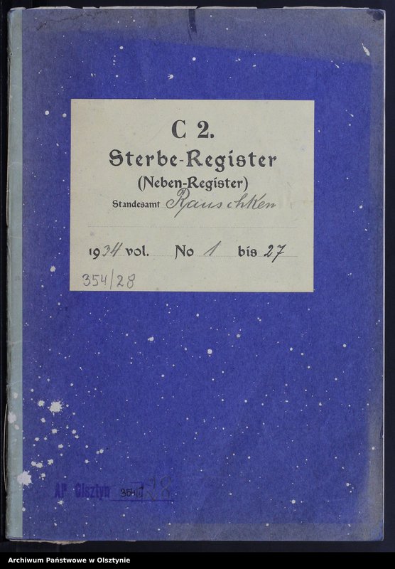 image.from.unit.number "Sterbe-Register /Neben-Register/ Nr 1 - 27"