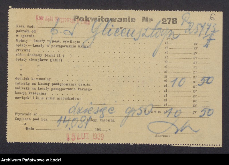 Obraz 8 z jednostki "Lejbus – Zelman Glincensztejn – pośrednictwo handlowe"