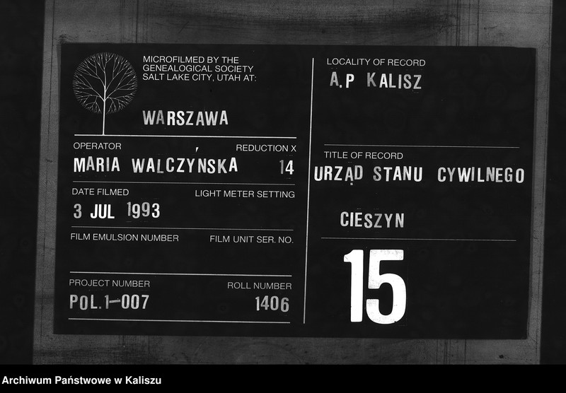 Obraz 1 z jednostki "[Księga urodzeń - tom I]"