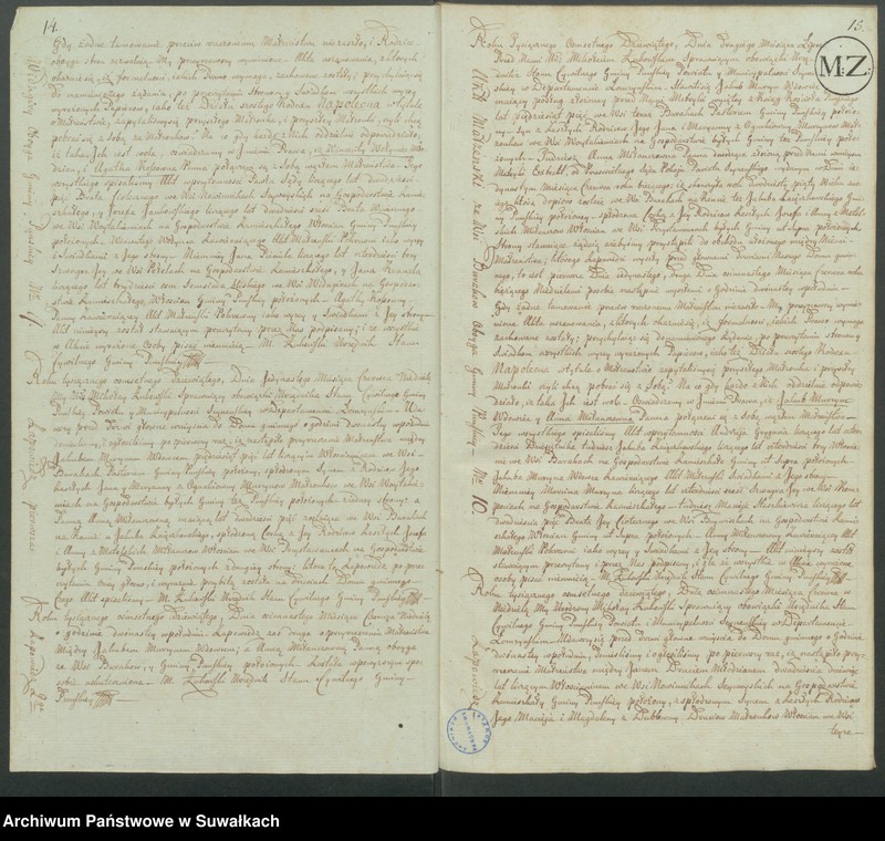image.from.unit.number "Akta małżeństwa gminy puńskiey od 1-go maja 1809"