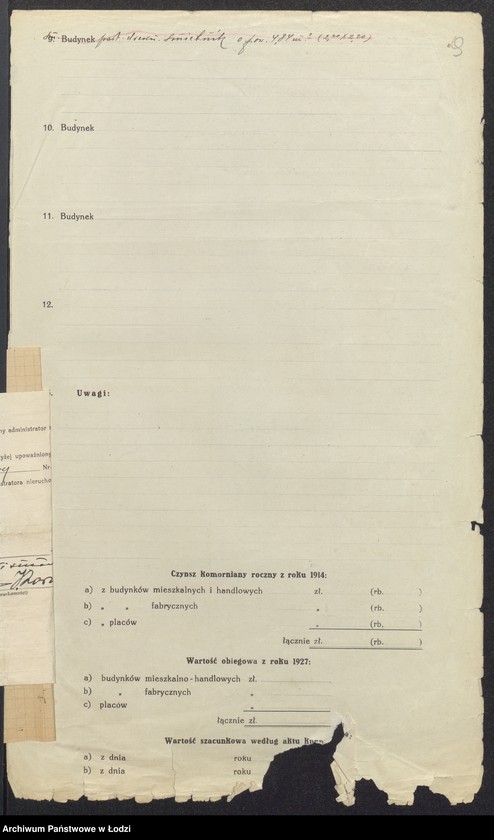 image.from.unit.number "Księga inwentarzowa nieruchomości m. Łodzi ul. Lipowa"