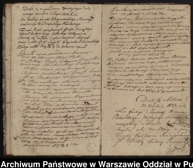 image.from.unit.number "Książka Urzędu Starszych Profesyi Kowalskiej /dopisywanie uczniów, umowy o naukę/"