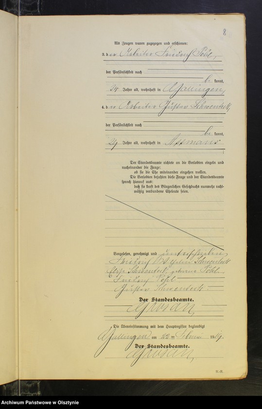 image.from.unit.number "Heirats-Neben-Register Nr 1 - 26 [ Księga małżeństw - wtóropis ]"