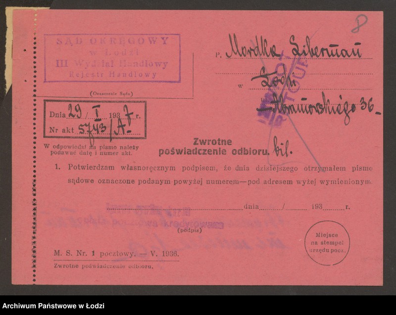 Obraz 10 z jednostki "Mordka Liberman- wyrób gilz"