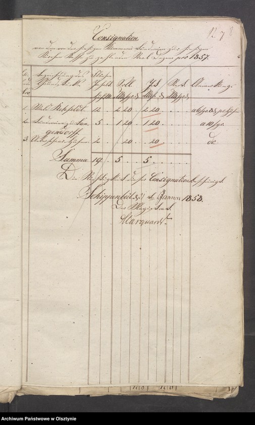 image.from.unit.number "110 Stück Beläge zur Kirchen-Kasse und Pfarrer-Witwe-Kassen Rechnung"