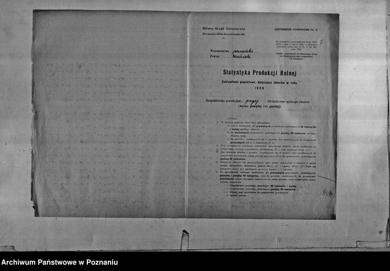 Obraz 9 z jednostki "/Statystyka produkcji rolnej - zestawienie powiatowe - Szubin"