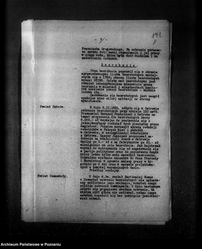 Obraz 12 z jednostki "Sprawozdania sytuacyjne tygodniowe za czas od 1 lutego do 28 lutego 1930 r."